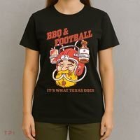 Bbq & Football ItS What Texas Does T-Shirt thumb 4