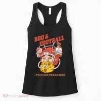 Bbq & Football ItS What Texas Does Women's Tank Top thumb 0
