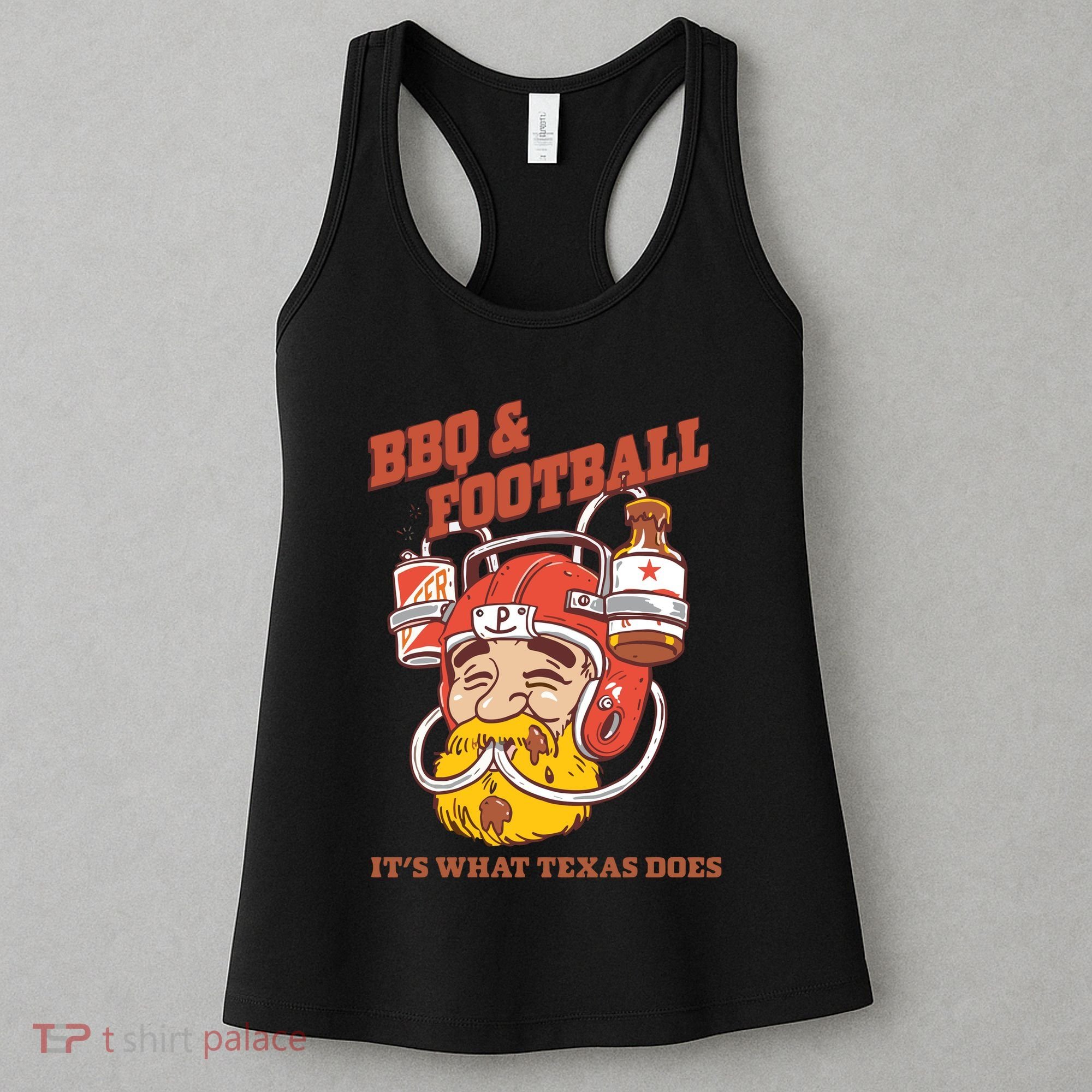 Bbq & Football ItS What Texas Does Women's Tank Top