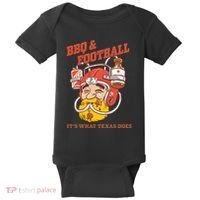 Bbq & Football ItS What Texas Does Baby Bodysuit thumb 0