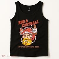 Bbq & Football ItS What Texas Does Tank Top thumb 2