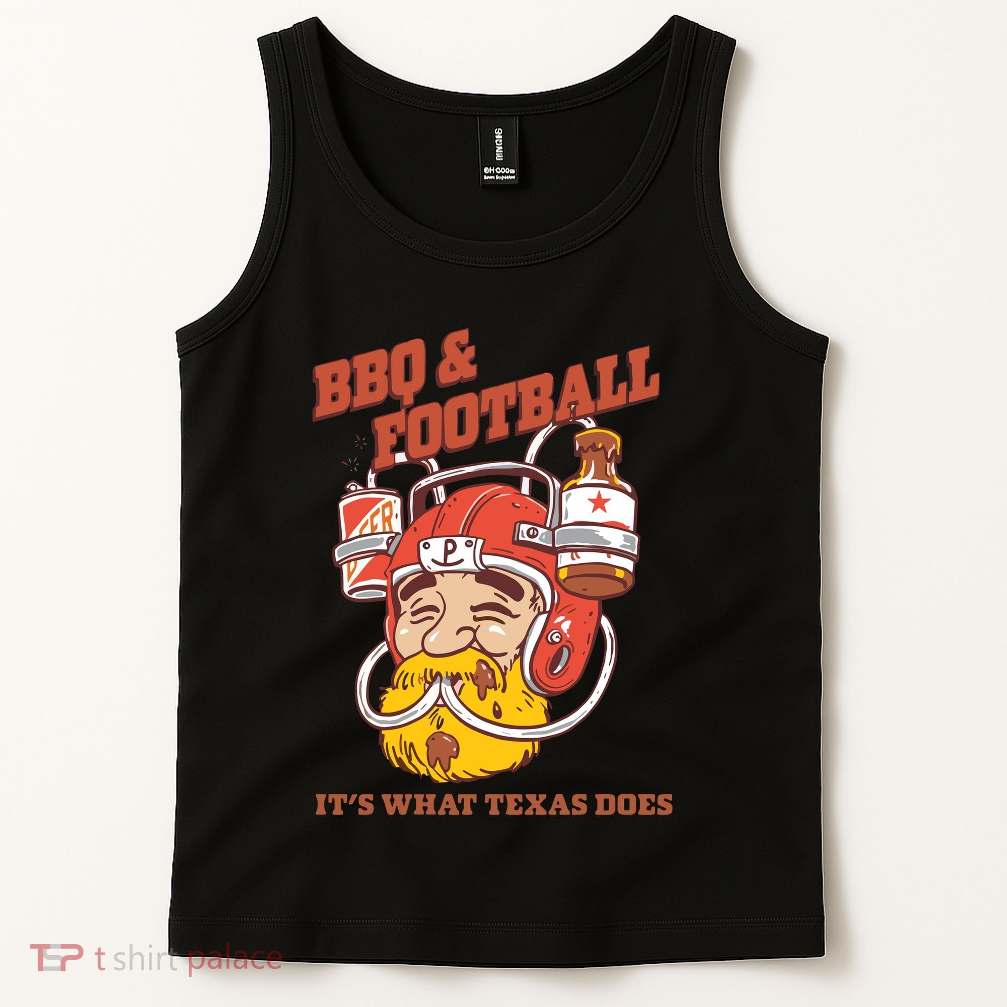 Bbq & Football ItS What Texas Does Tank Top