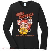 Bbq & Football ItS What Texas Does Women's Long Sleeve Shirt thumb 0