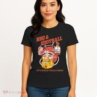 Bbq & Football ItS What Texas Does Women's T-Shirt thumb 4
