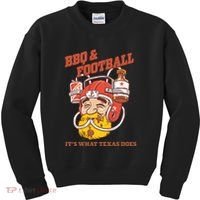 Bbq & Football ItS What Texas Does Kids Sweatshirt thumb 0
