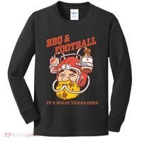 Bbq & Football ItS What Texas Does Kids Long Sleeve Shirt thumb 0