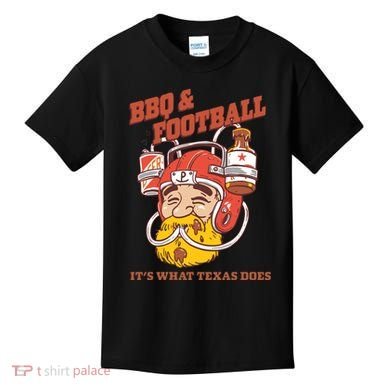 Bbq & Football ItS What Texas Does Kids T-Shirt