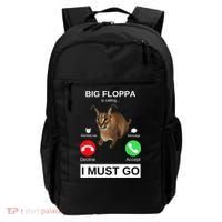 Big Floppa Is Calling Funny Caracal Big Cat Meme Backpack thumb 0