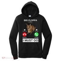 Big Floppa Is Calling Funny Caracal Big Cat Meme Women's Hoodie thumb 0