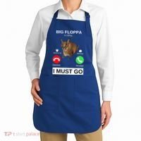 Big Floppa Is Calling Funny Caracal Big Cat Meme Apron thumb 2