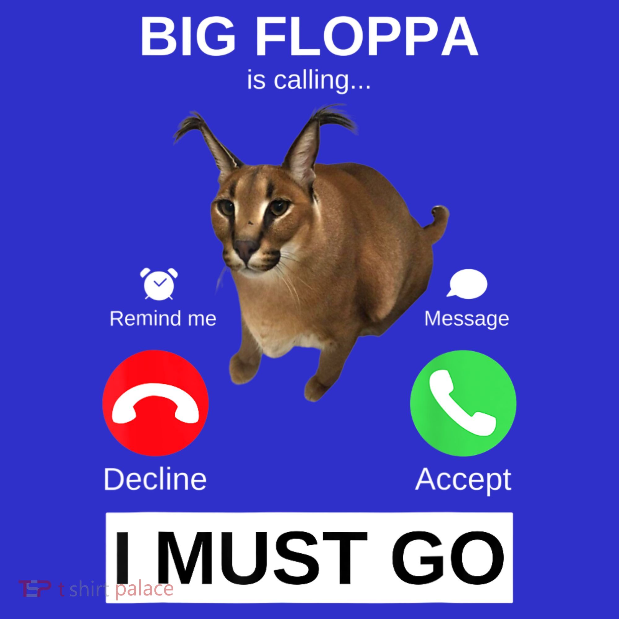 Big Floppa Is Calling Funny Caracal Big Cat Meme Women's Tank Top