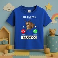Big Floppa Is Calling Funny Caracal Big Cat Meme Toddler T-Shirt thumb 3