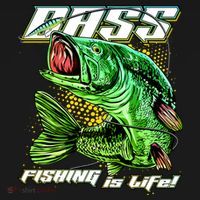 Bass Fishing Is Life Women's Hoodie thumb 2