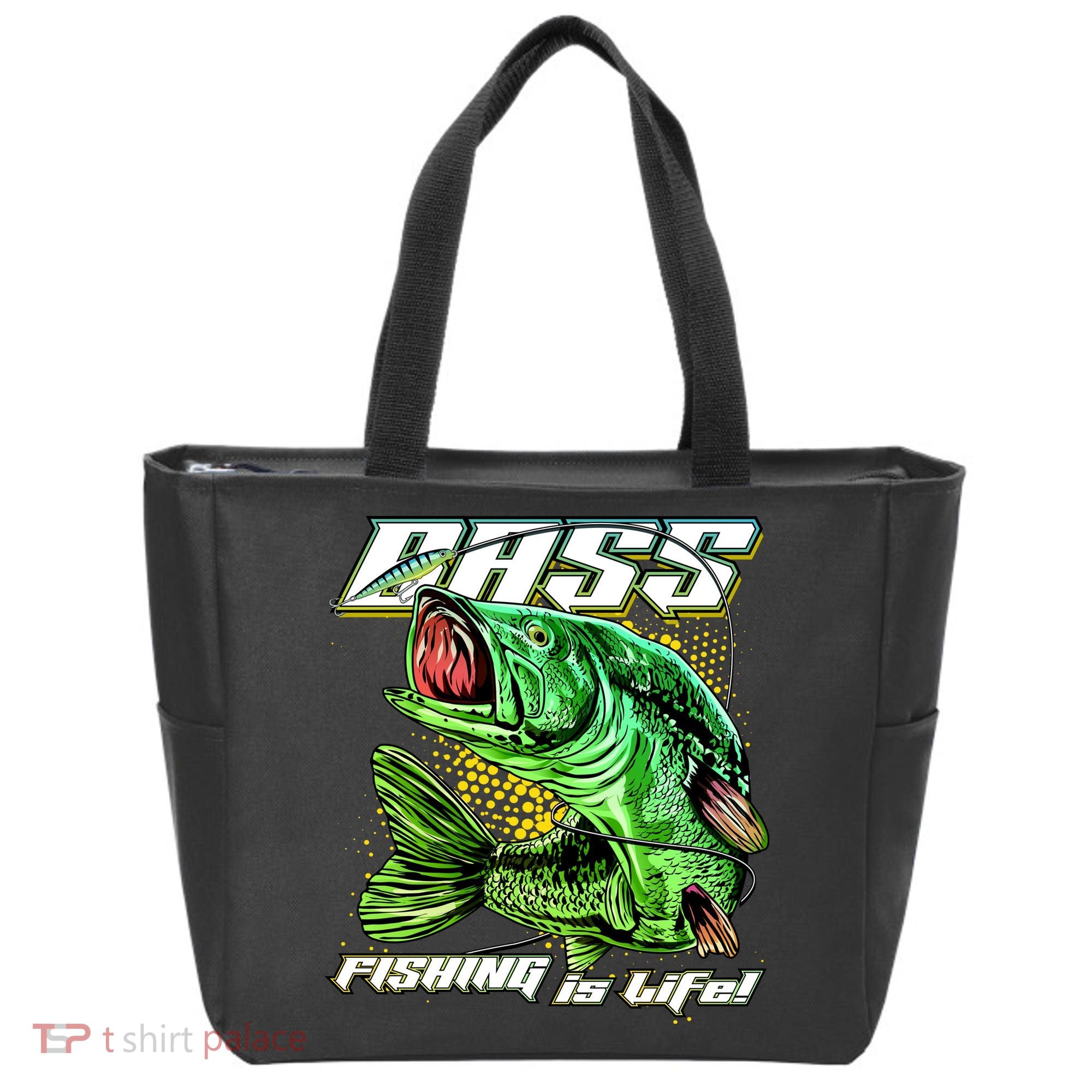 Bass Fishing Is Life Tote Bag