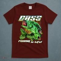 Bass Fishing Is Life T-Shirt thumb 5