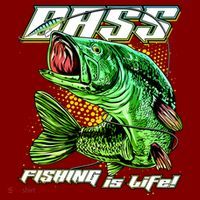 Bass Fishing Is Life Mousepad thumb 1
