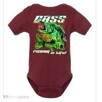 Bass Fishing Is Life Baby Bodysuit thumb 0