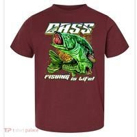 Bass Fishing Is Life Toddler T-Shirt thumb 0