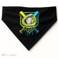 Baseball  For Ice Cream Cute Baseball 2 Gift USA-Made Doggie Bandana thumb 0