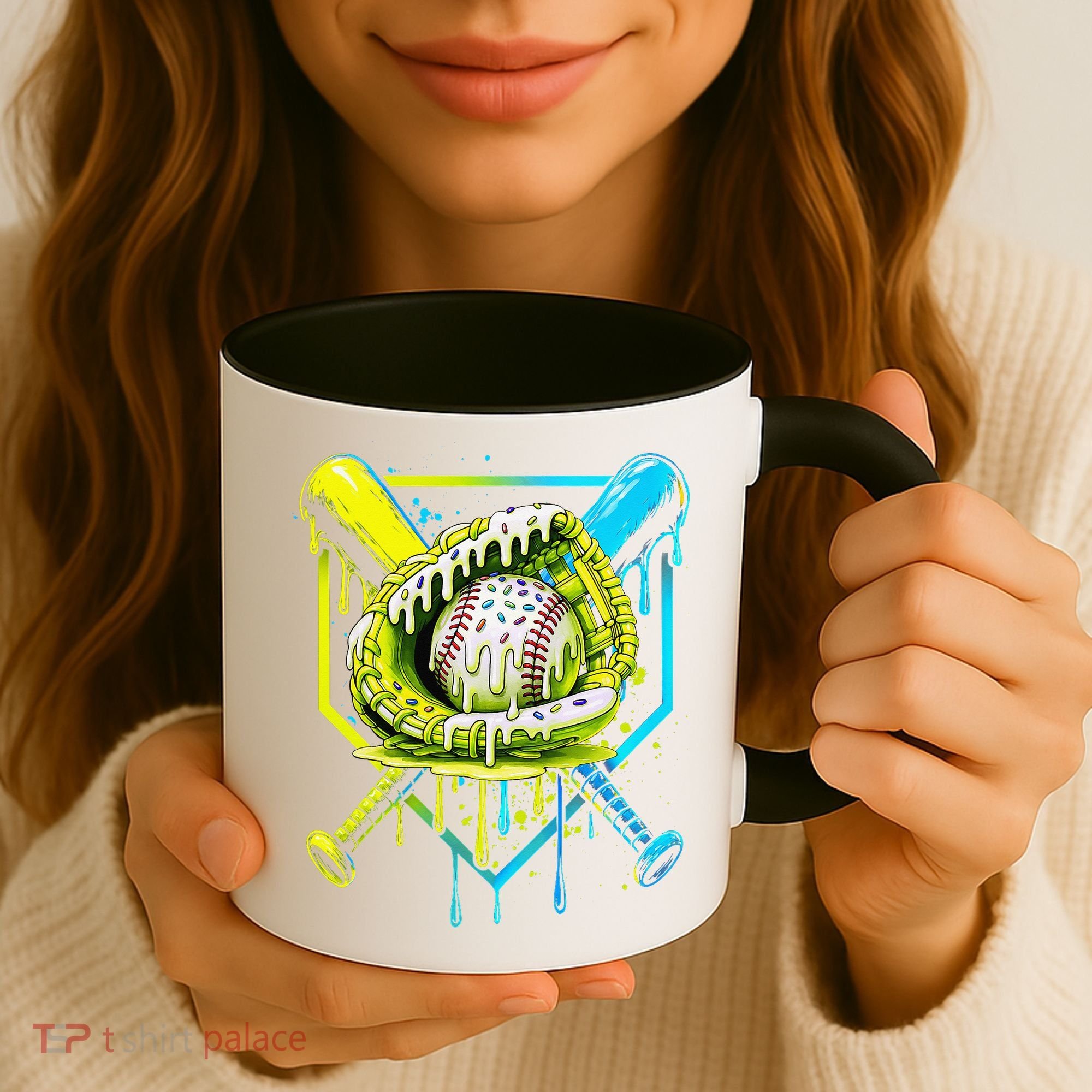Baseball  For Ice Cream Cute Baseball 2 Gift Coffee Mug