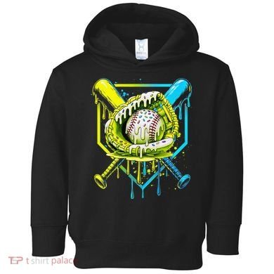 Baseball  For Ice Cream Cute Baseball 2 Gift Toddler Hoodie