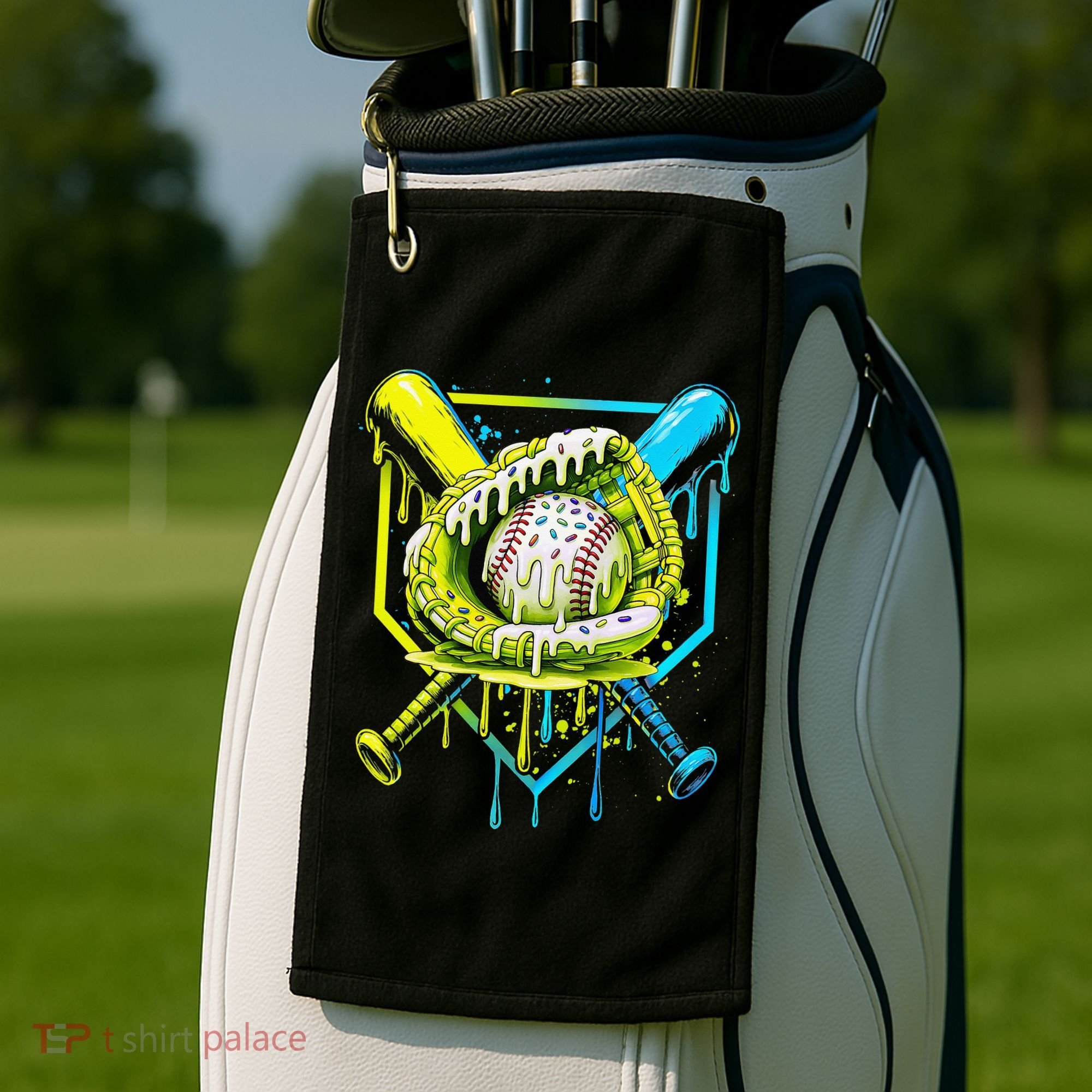 Baseball  For Ice Cream Cute Baseball 2 Gift Golf Towel