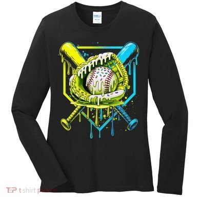Baseball  For Ice Cream Cute Baseball 2 Gift Women's Long Sleeve Shirt
