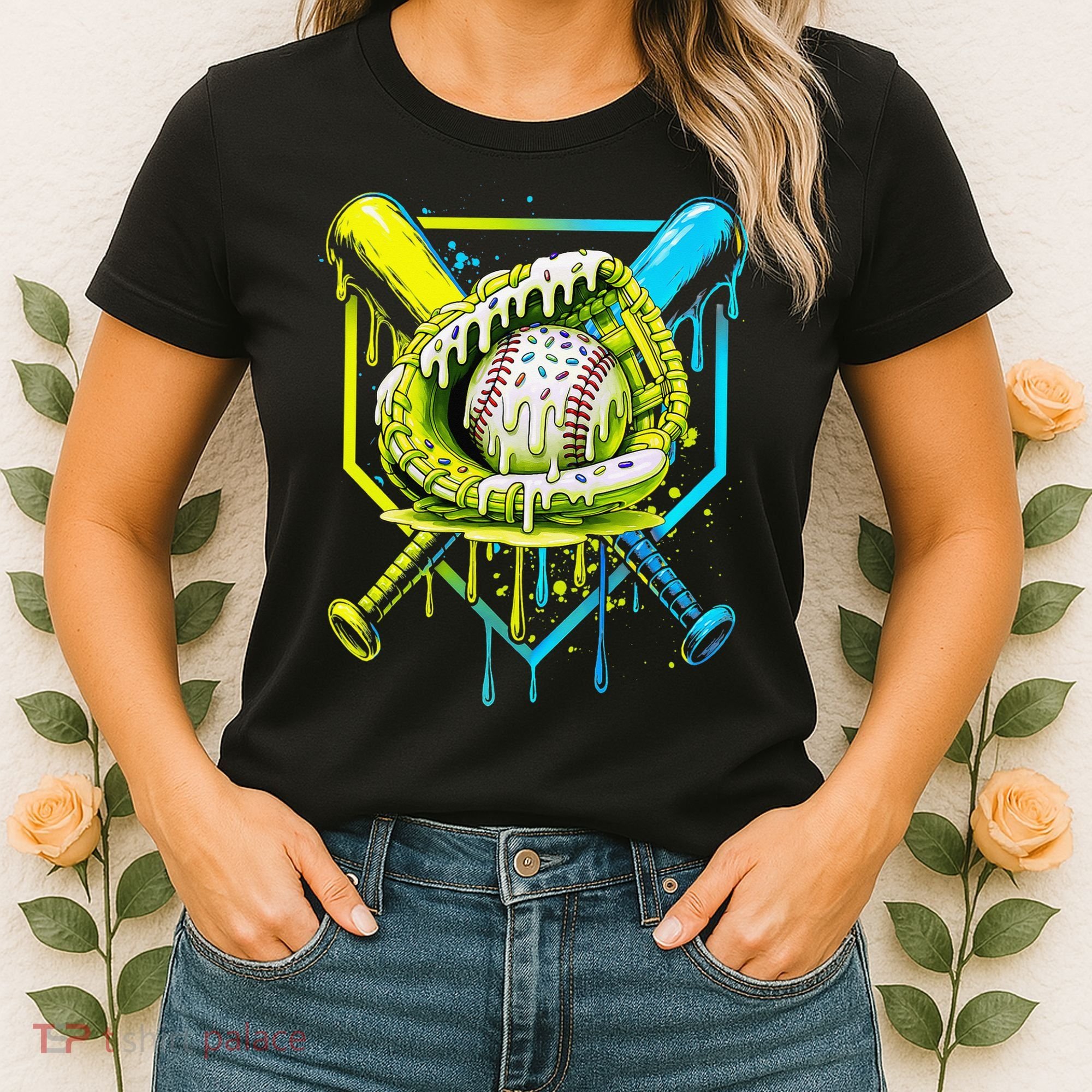 Baseball  For Ice Cream Cute Baseball 2 Gift Women's T-Shirt