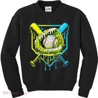Baseball  For Ice Cream Cute Baseball 2 Gift Kids Sweatshirt thumb 0