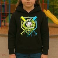 Baseball  For Ice Cream Cute Baseball 2 Gift Kids Hoodie thumb 3