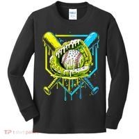 Baseball  For Ice Cream Cute Baseball 2 Gift Kids Long Sleeve Shirt thumb 0