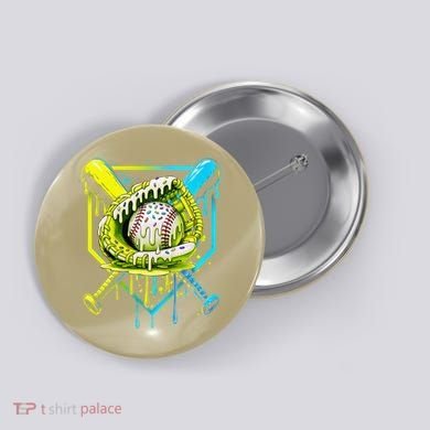 Baseball  For Ice Cream Cute Baseball 2 Gift Button
