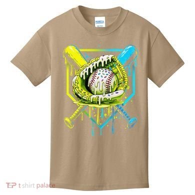 Baseball  For Ice Cream Cute Baseball 2 Gift Kids T-Shirt