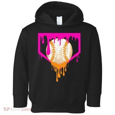Baseball For Ice Cream Cute Baseball 1 Gift Toddler Hoodie