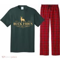 Buck Fiden I Will Not Comply Deer Pajama Set thumb 0