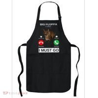 Big Floppa Is Calling Funny Caracal Big Cat Meme Apron thumb 0