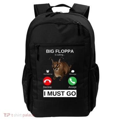 Big Floppa Is Calling Funny Caracal Big Cat Meme Backpack