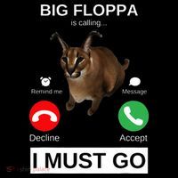 Big Floppa Is Calling Funny Caracal Big Cat Meme Coffee Mug thumb 5