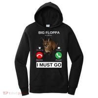 Big Floppa Is Calling Funny Caracal Big Cat Meme Women's Hoodie thumb 0