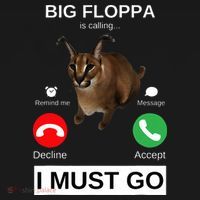 Big Floppa Is Calling Funny Caracal Big Cat Meme Women's Hoodie thumb 2