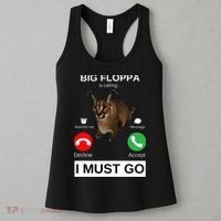 Big Floppa Is Calling Funny Caracal Big Cat Meme Women's Tank Top thumb 3