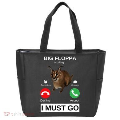 Big Floppa Is Calling Funny Caracal Big Cat Meme Tote Bag