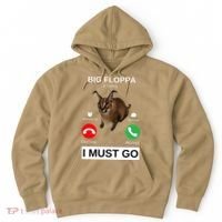 Big Floppa Is Calling Funny Caracal Big Cat Meme Hoodie thumb 0