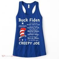 Buck Fiden I Do Not Like Your Border With No Wall US Flag Women's Tank Top thumb 0