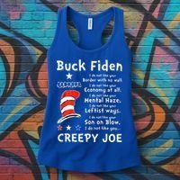 Buck Fiden I Do Not Like Your Border With No Wall US Flag Women's Tank Top thumb 3
