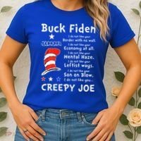 Buck Fiden I Do Not Like Your Border With No Wall US Flag Women's T-Shirt thumb 2
