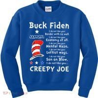 Buck Fiden I Do Not Like Your Border With No Wall US Flag Kids Sweatshirt thumb 0