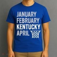 Basketball Fan  January February Kentucky April  T-Shirt thumb 3