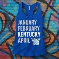 Basketball Fan  January February Kentucky April  Women's Tank Top thumb 3