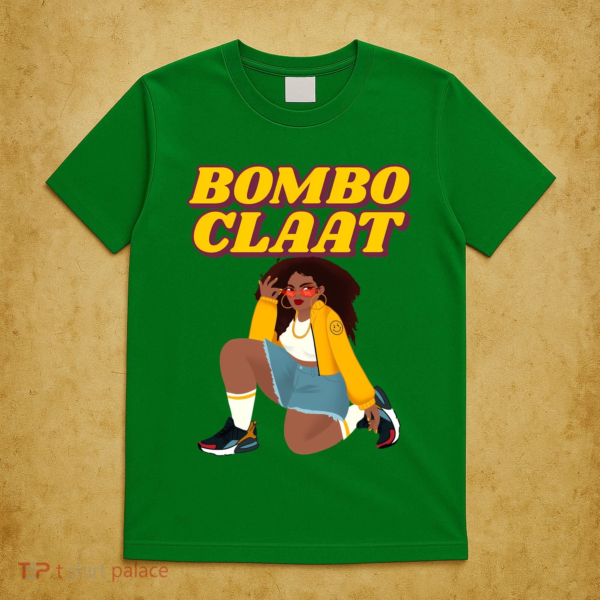 Bomboclaat Funny Jamaican Tiktok Twitter Trending Meme T-Shirt